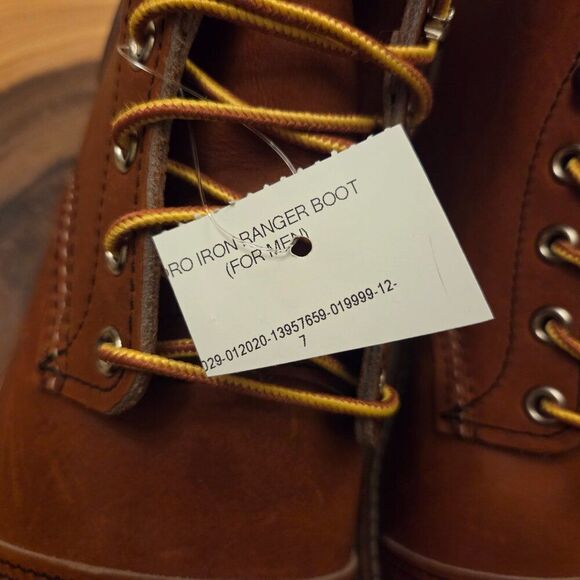 Red Wing Iron Ranger Traction Tred Mens Boot Size 7.5 Oro Legacy Leather 6 Inch main image 9